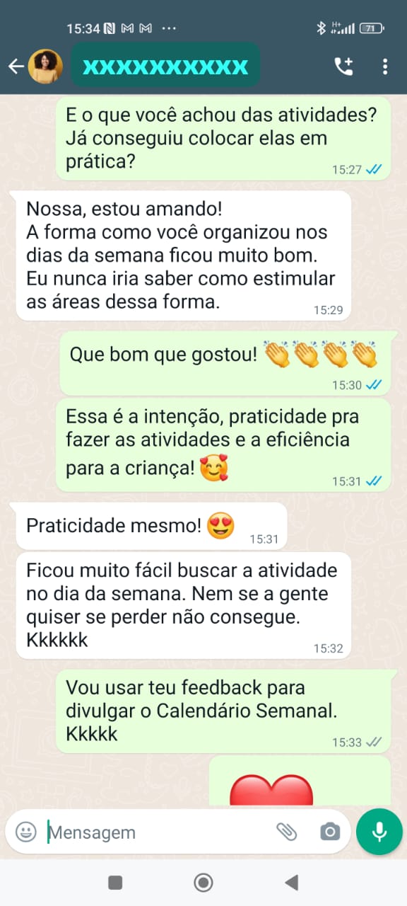 Depoimento real de mãe enviado por mensagem (5 de 6)