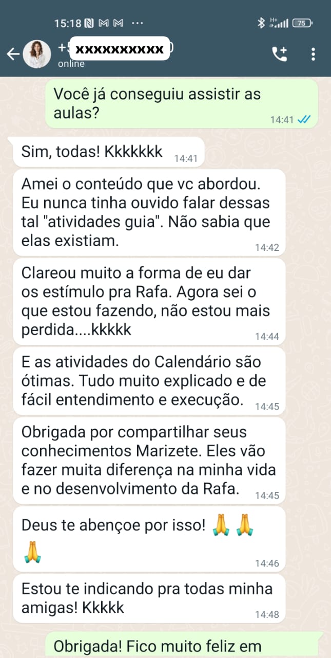 Depoimento real de mãe enviado por mensagem (6 de 6)