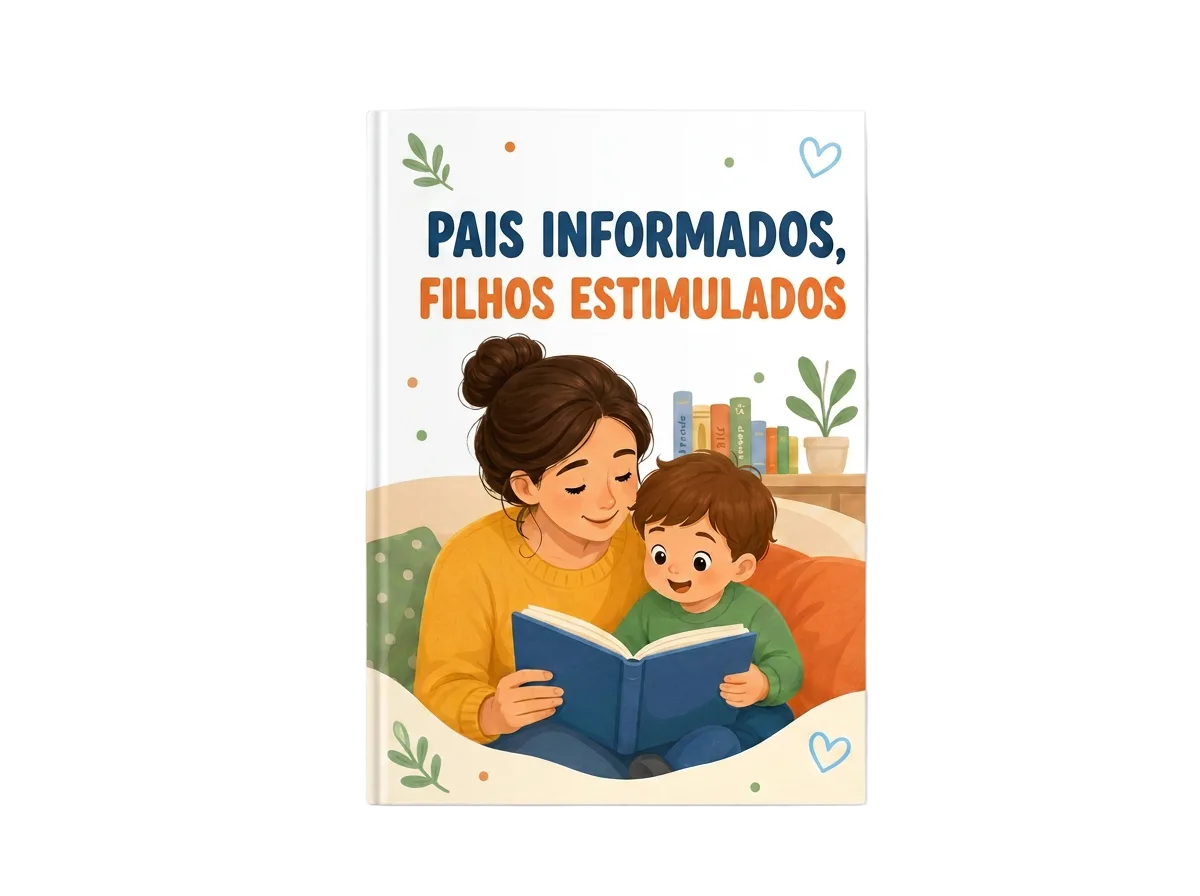 Capa do curso Pais Informados, Filhos Estimulados exibida em um tablet